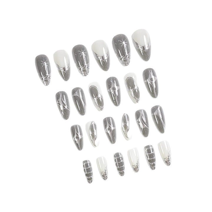 Complete Press-On Nail Art Kit with Gel and Tools