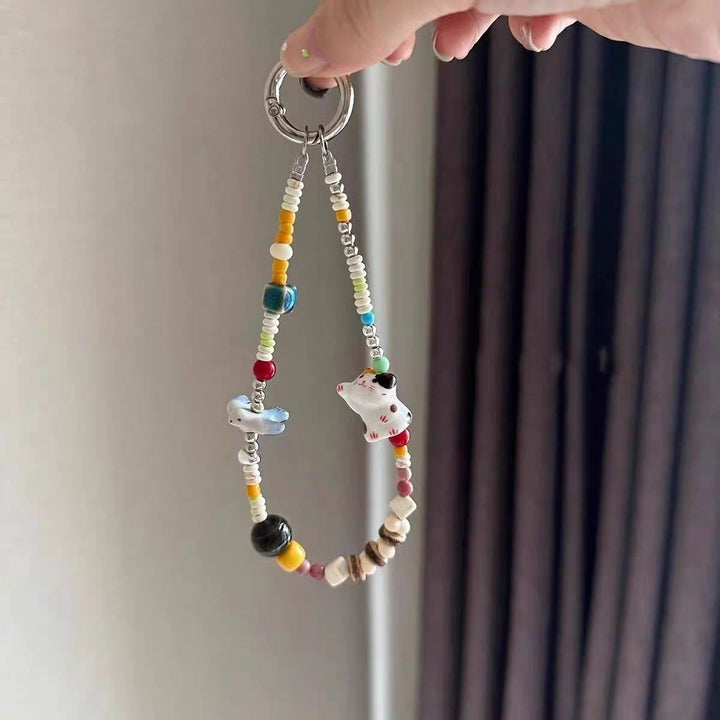 Decorative Beaded Charm Keychain Kalsten 1790134863
