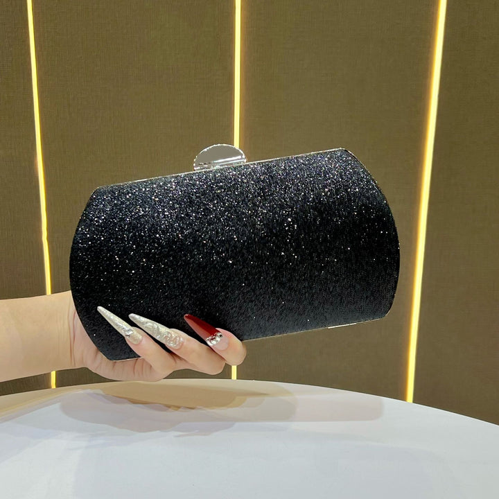 Glittering Cylindrical Evening Clutch