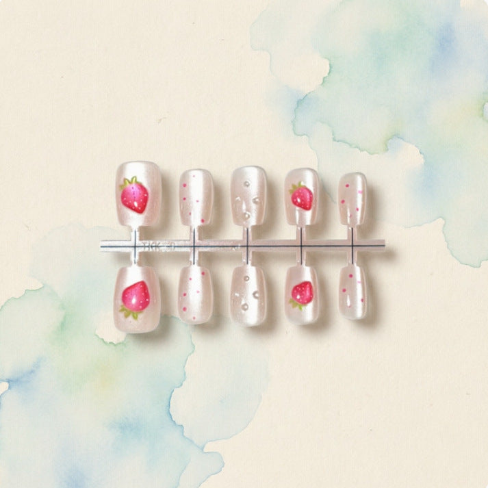 Artificial nails with strawberry design Kalsten