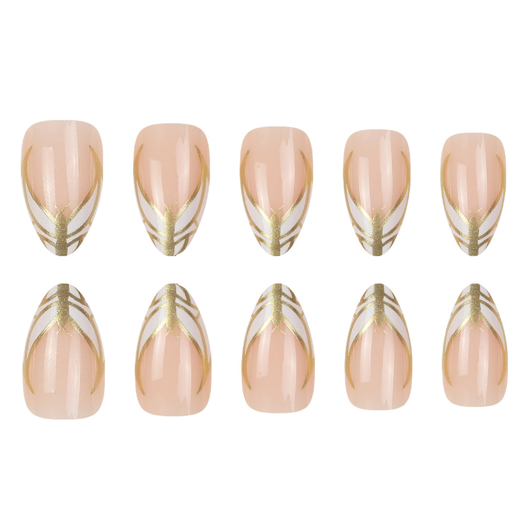 Decorative Stiletto Press-On Nail Art Kalsten