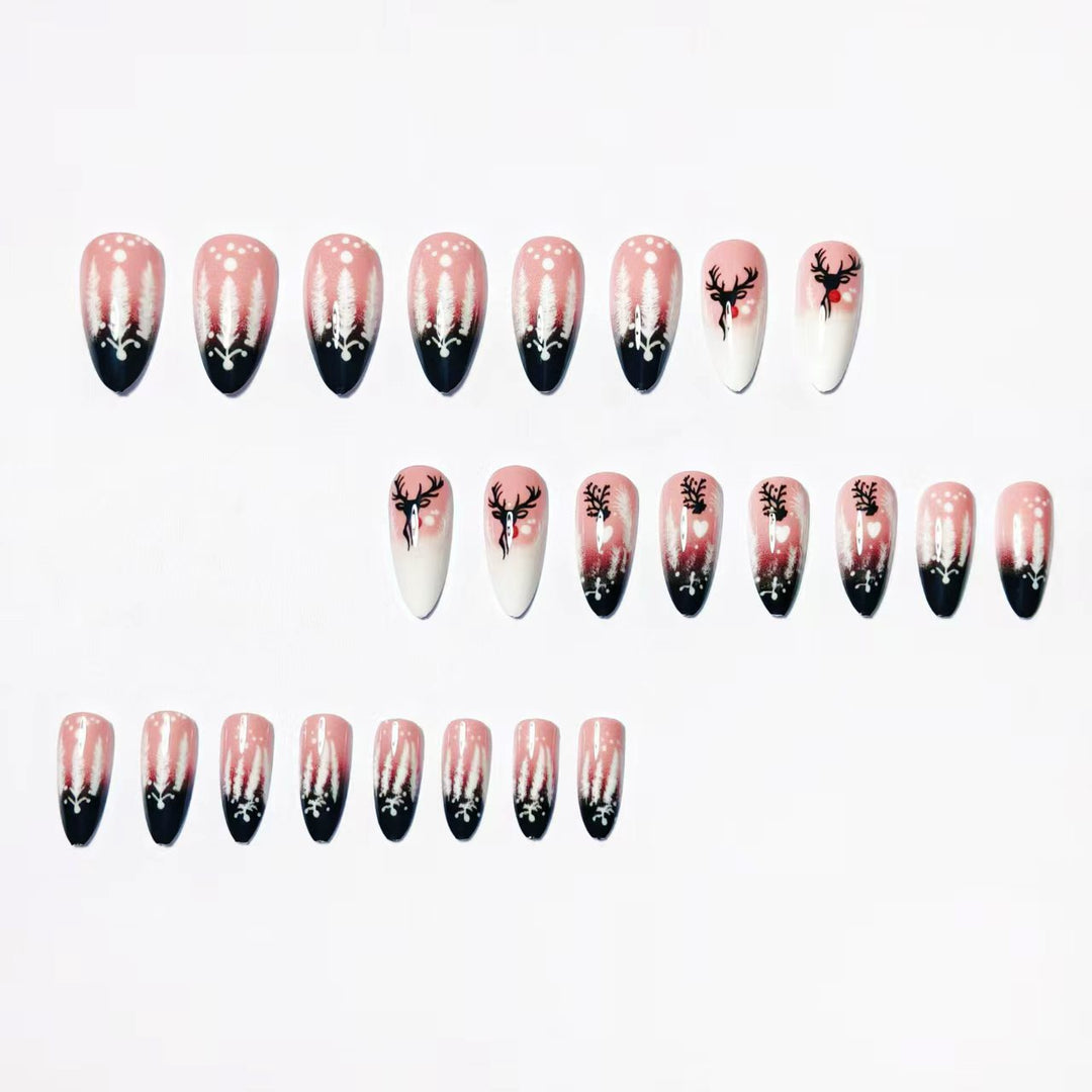 Festive Winter-Themed Nail Art Kalsten