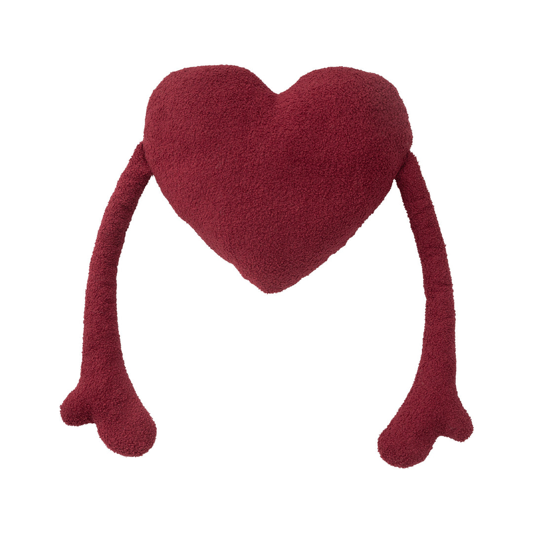 Decorative bow accent cushion with soft-touch cover