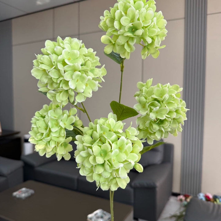 Lifelike Hydrangea Floral Arrangement