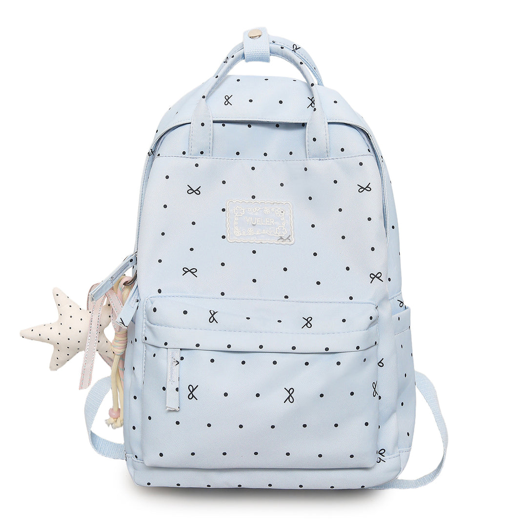 Stylish Dot-Printed Backpack Kalsten