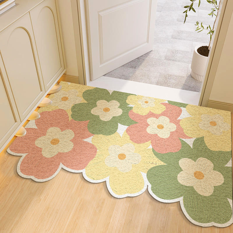 Floral Print Decorative Area Rug