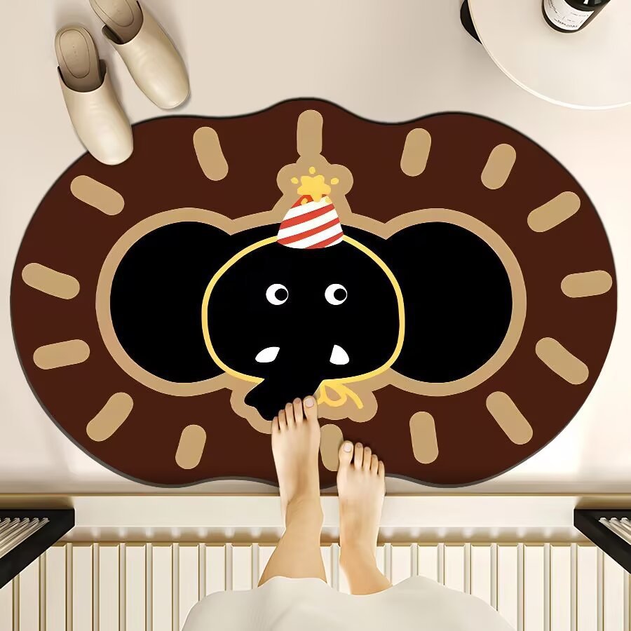 Cute Cartoon Bear Bath Mat Kalsten
