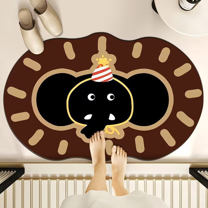Cute Cartoon Bear Bath Mat Kalsten