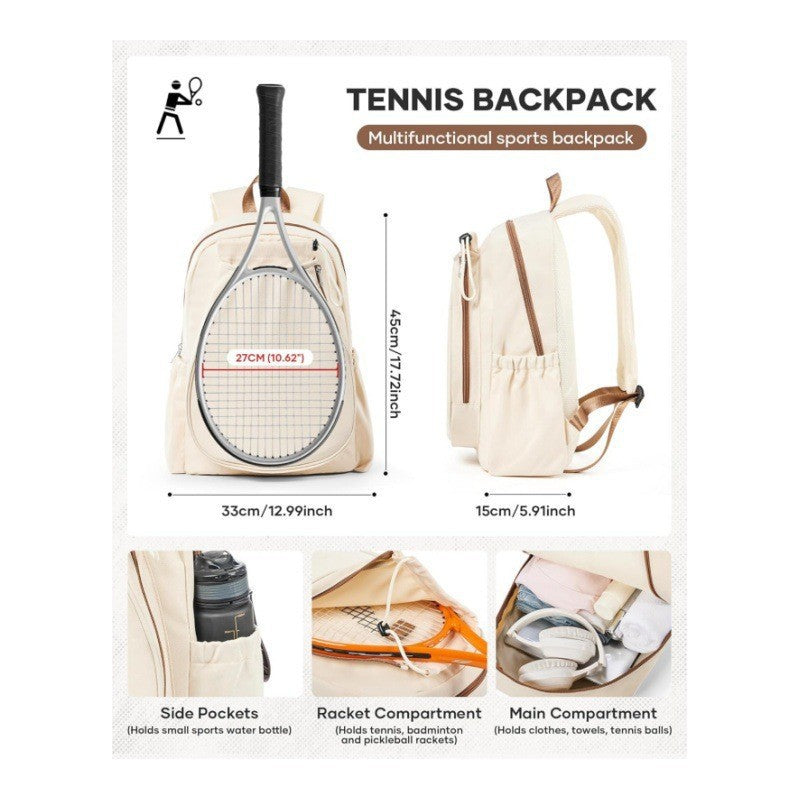 Practical tennis backpack with special racket compartments Kalsten