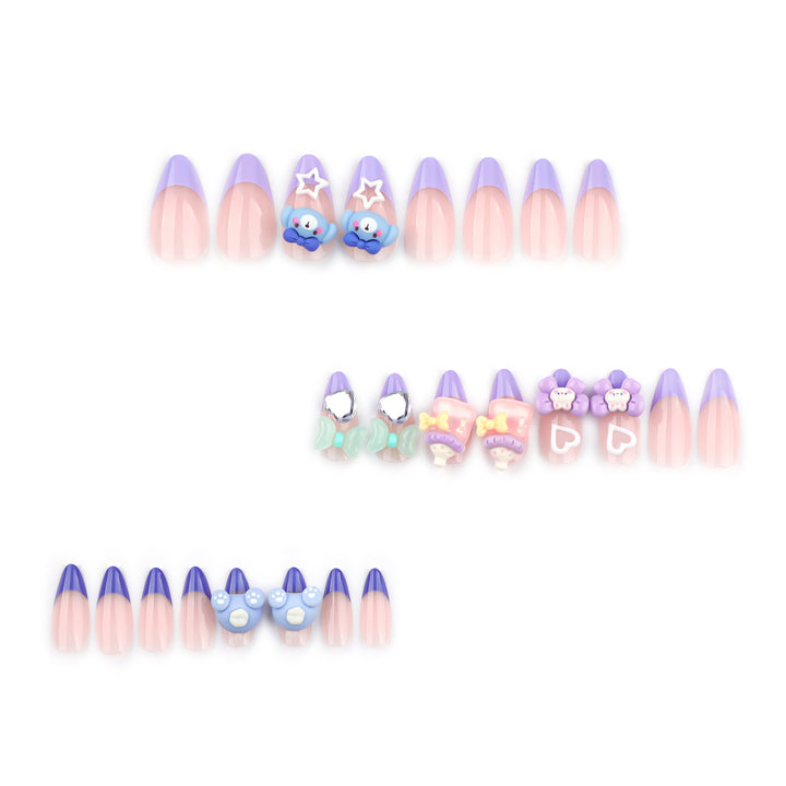 Artificial nail art with playful designs Kalsten