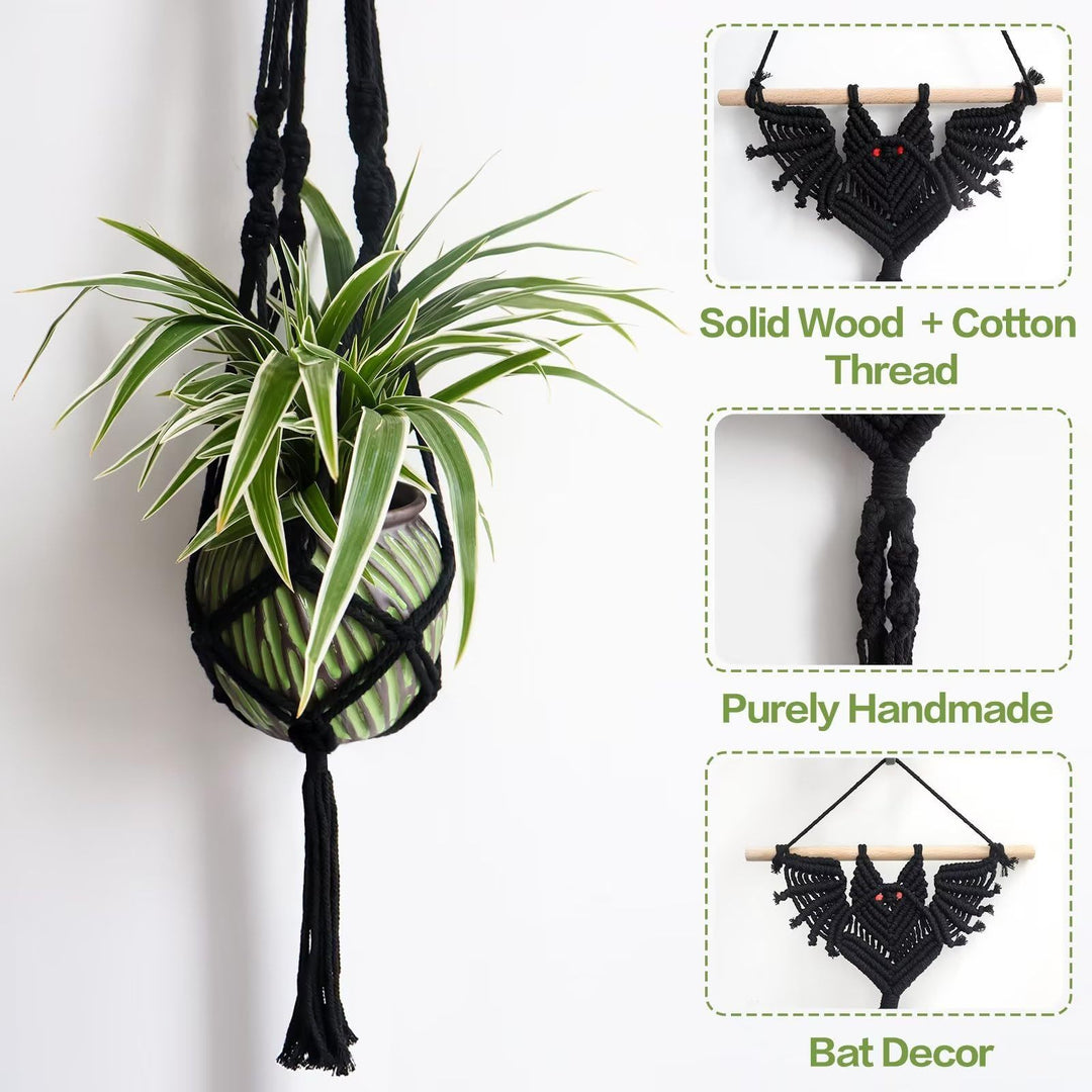 Decorative Macrame Bat Wall Hanging