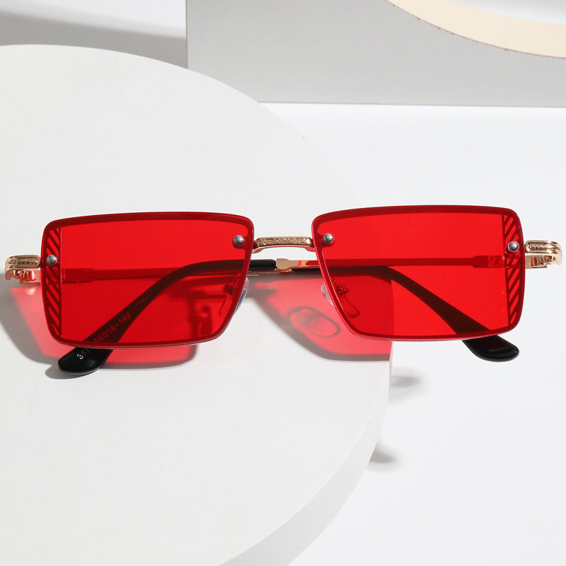 Ladies Elegant Square Sunglasses with Refined Frame Accents Kalsten