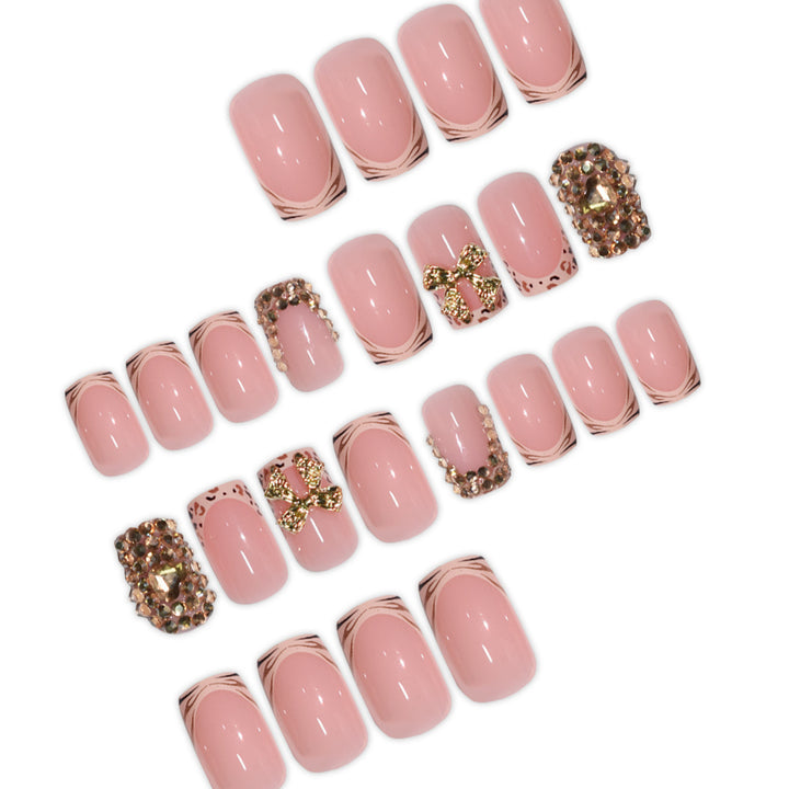 Luxury 3D Gem-Embellished Nail Extensions Kalsten
