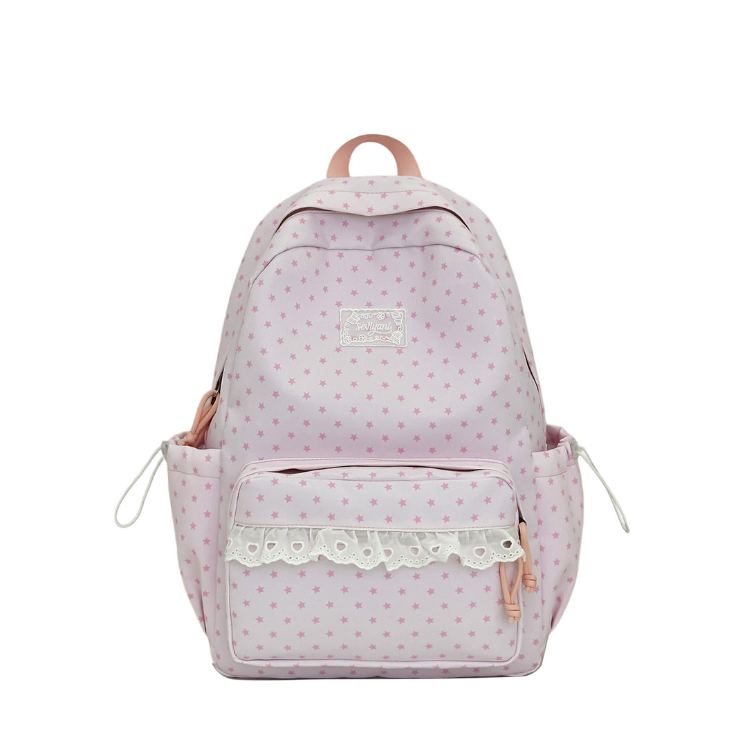 Playful Star-Printed Backpack Kalsten
