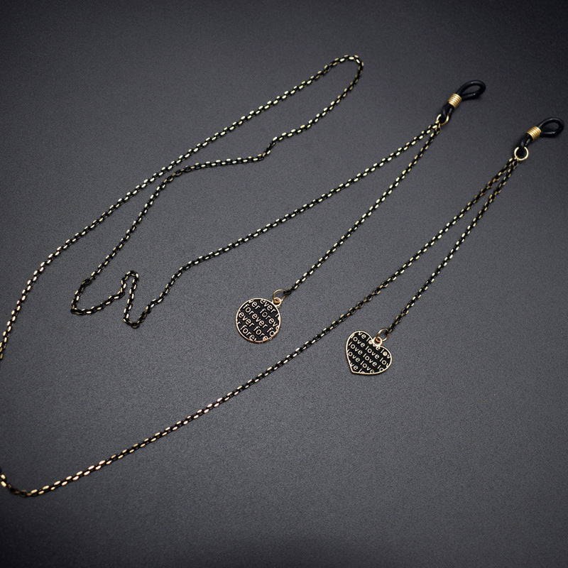 Elegant Heart Pendant Eyewear Chain Kalsten
