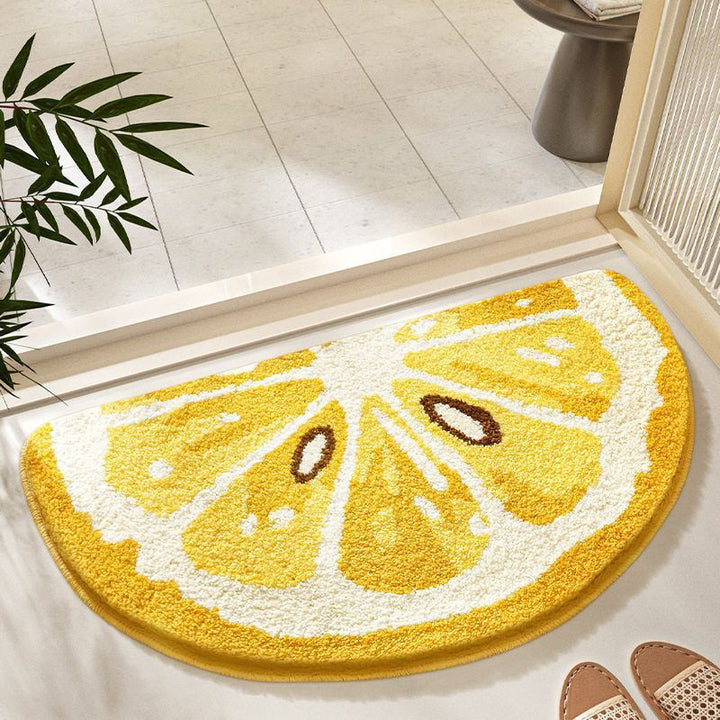 Avocado-Shaped Indoor Bath Mat for Bathroom