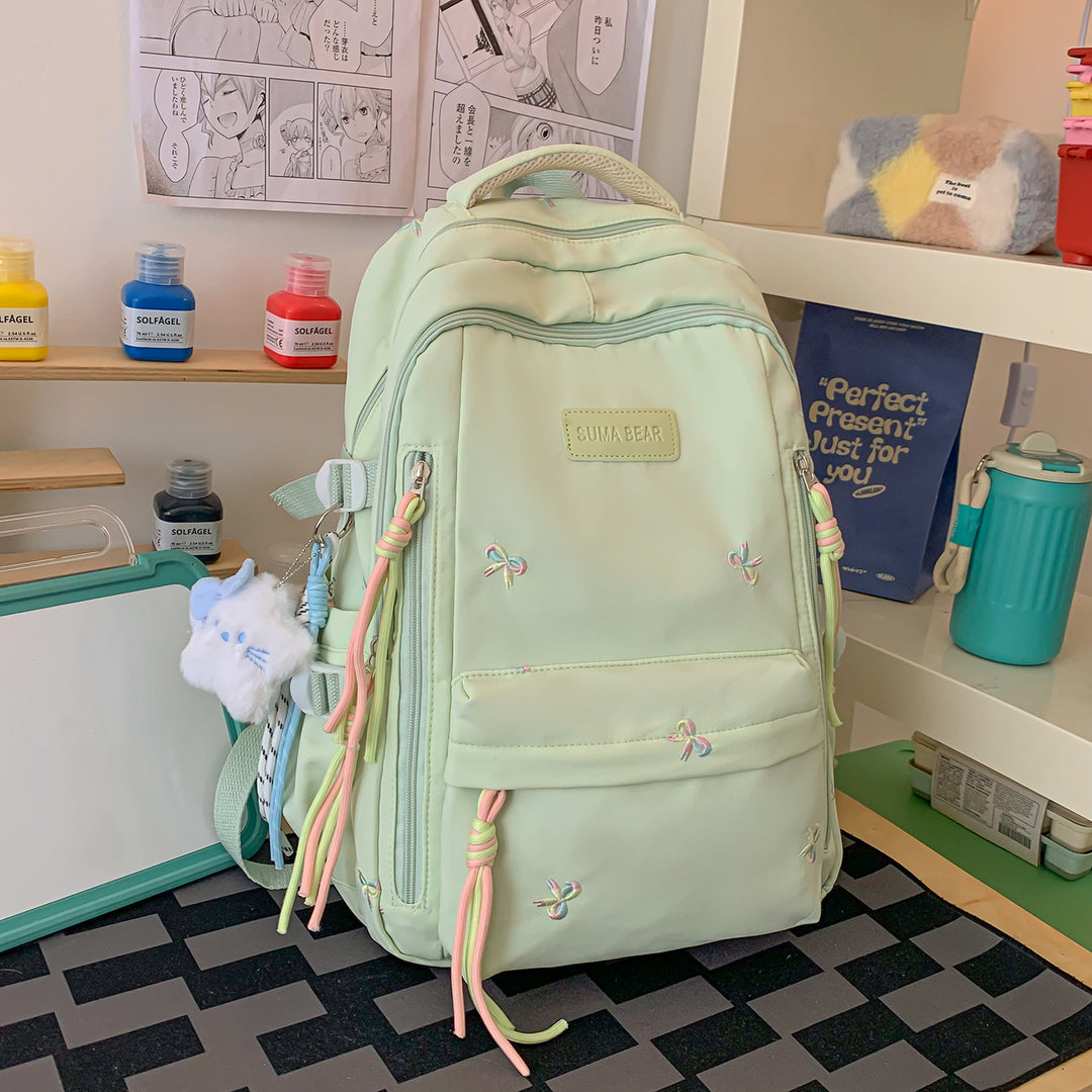 Stylish Embroidered School Backpack Kalsten