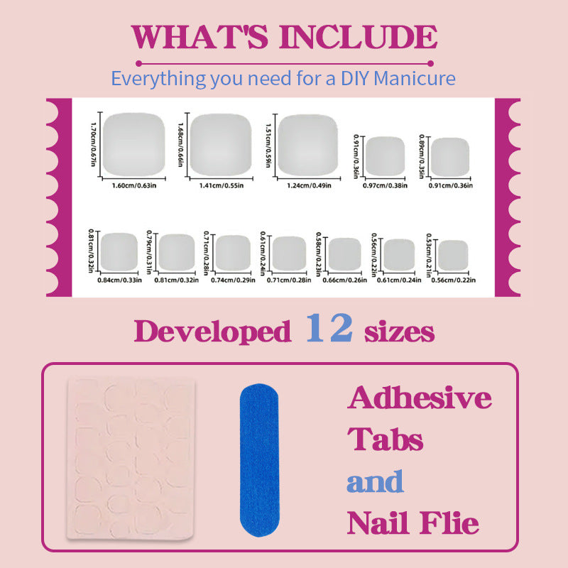 Art nail set with glamorous flower and glitter decorations Kalsten