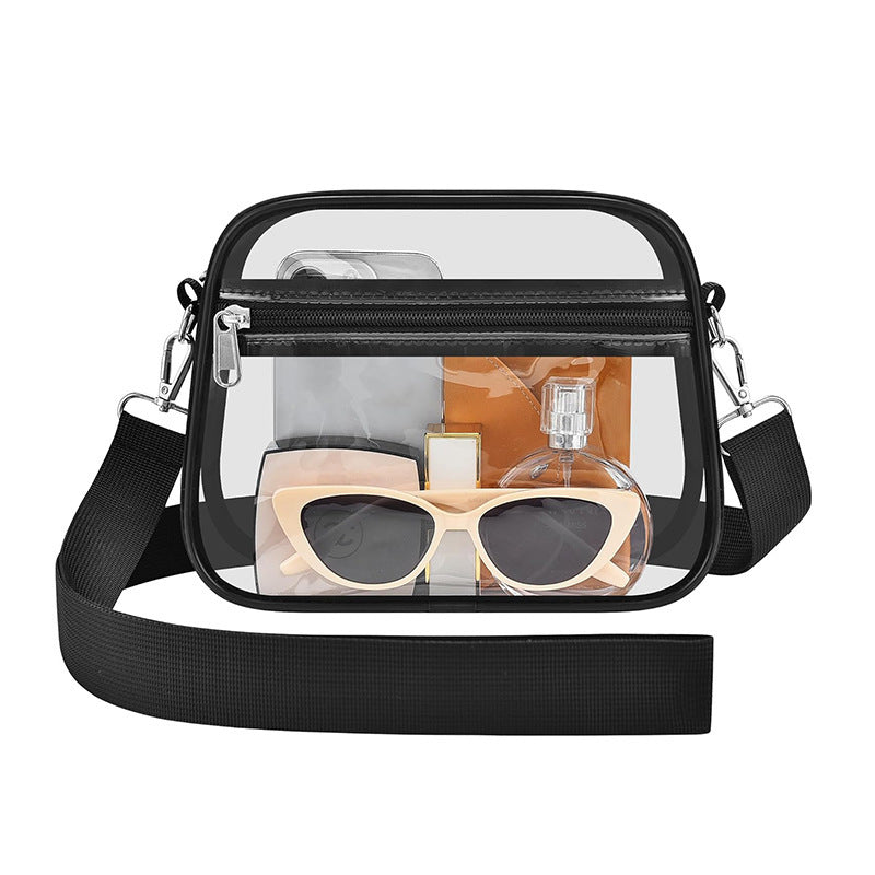 Transparent shoulder bag with versatile compartments Kalsten