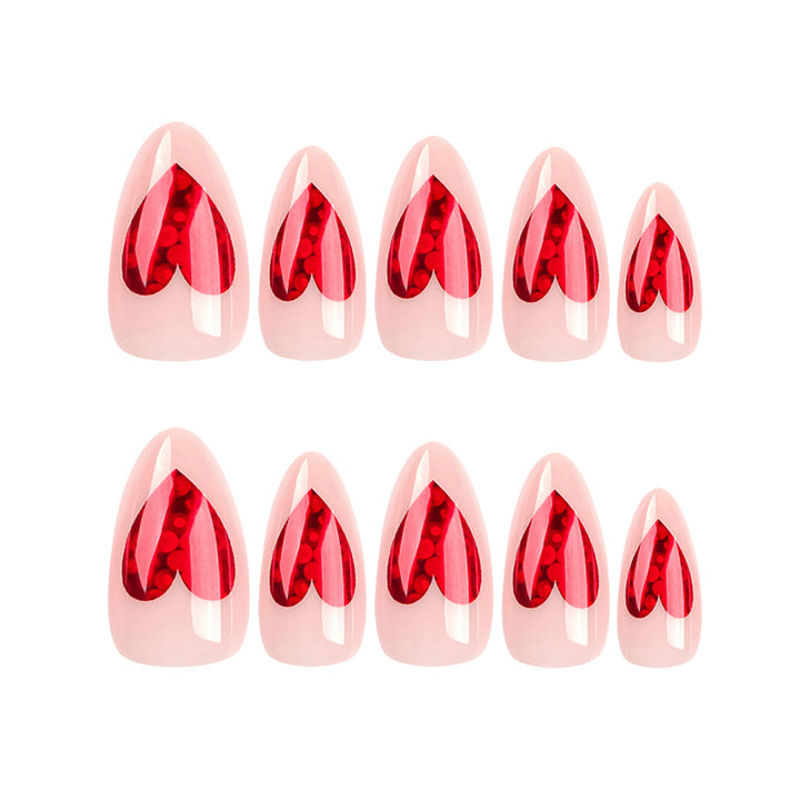 Exquisite Nail Art with Heart Design Kalsten