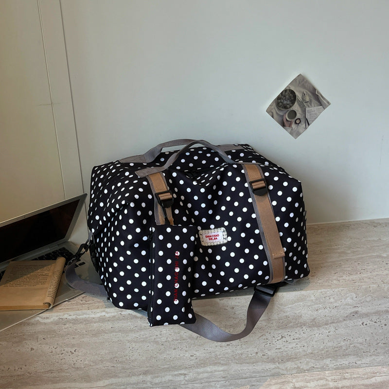 Versatile Polka Dot Travel Duffel Bag Kalsten