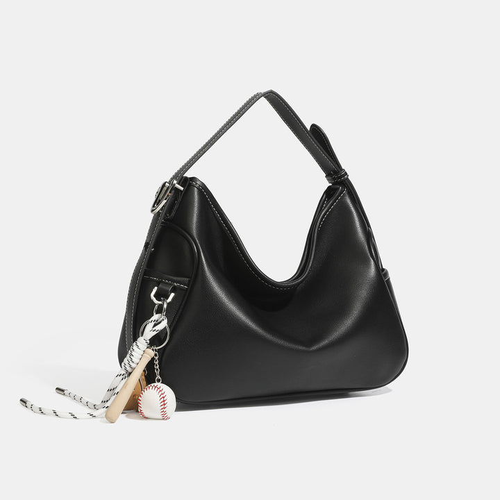 Elegant Curved Hobo Handbag