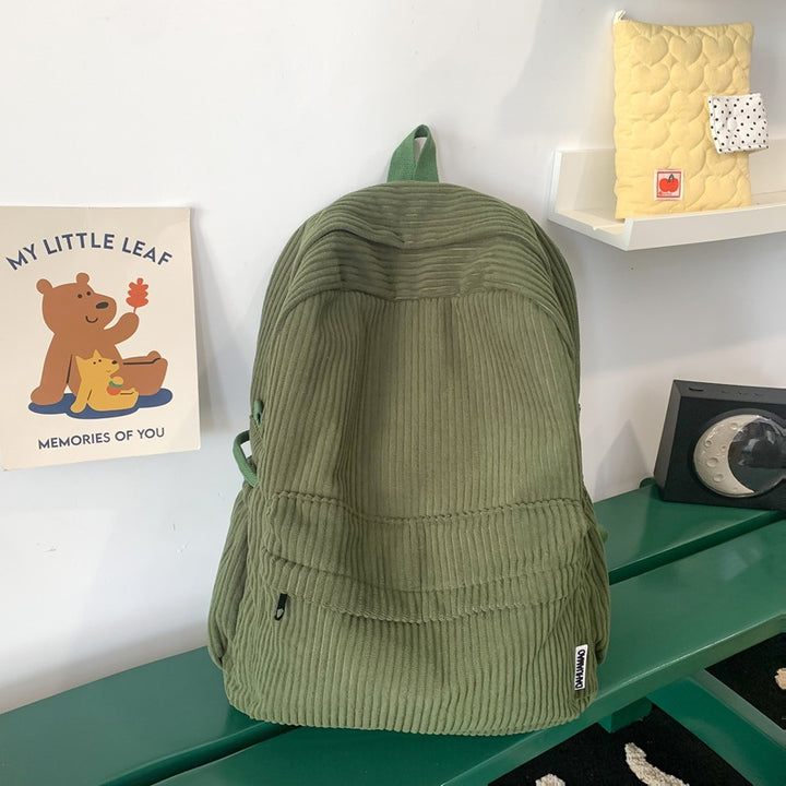 Textured Corduroy Backpack Kalsten