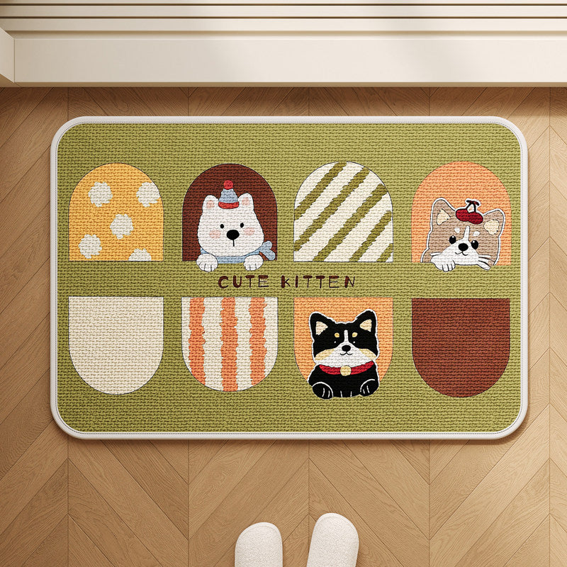 Playful Pet-Themed Area Rug Kalsten