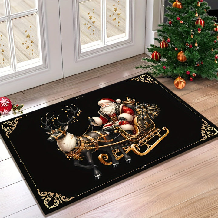 Festive Christmas Themed Area Mat Decor