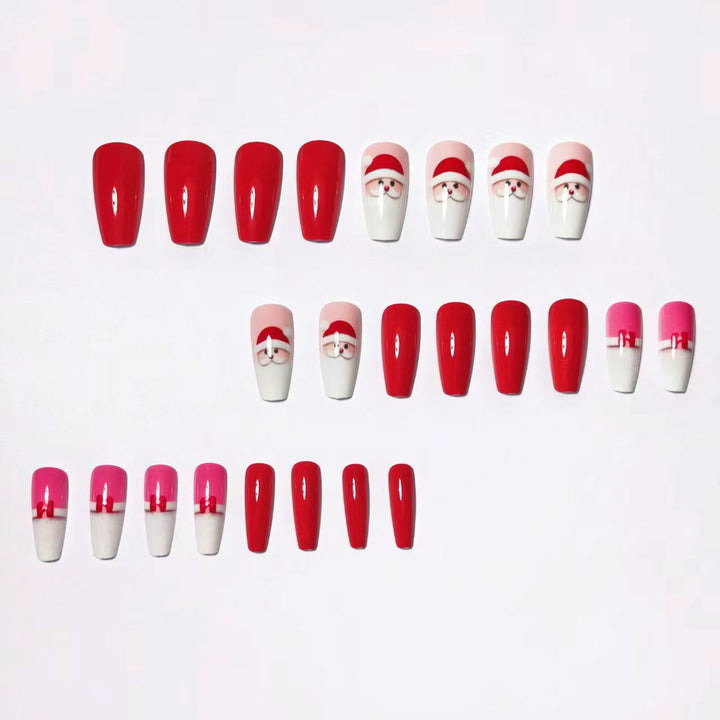 Holiday-Themed 3D Santa Nail Art Kalsten
