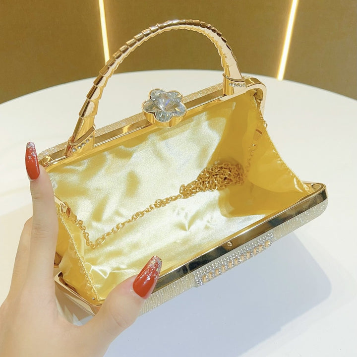 Evening Handbag with Crystal Detailing