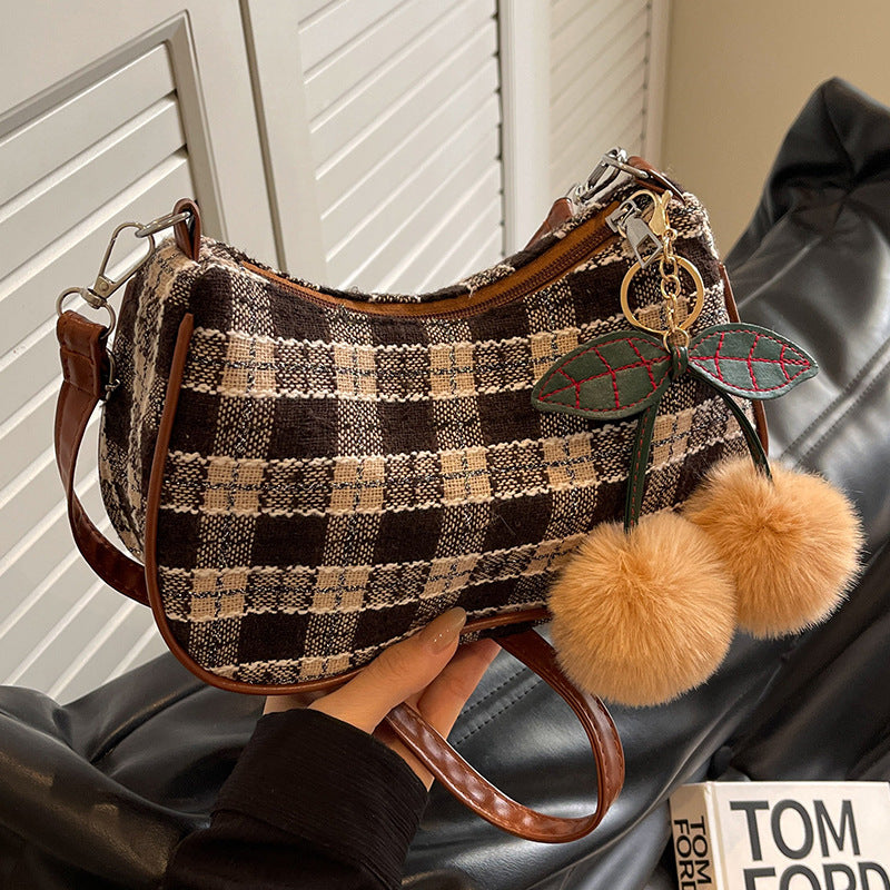 Plaid Crossbody Bag