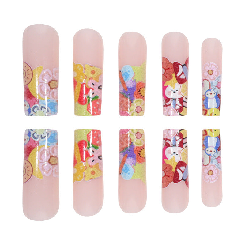 Artistic Floral Themed Nail Art Extensions Kalsten