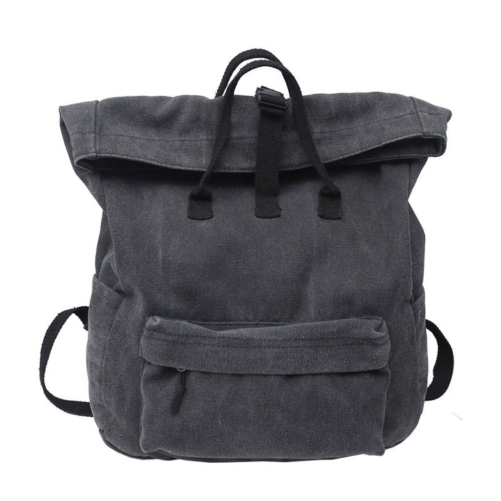 Stylish Roll-Top Canvas Backpack Kalsten