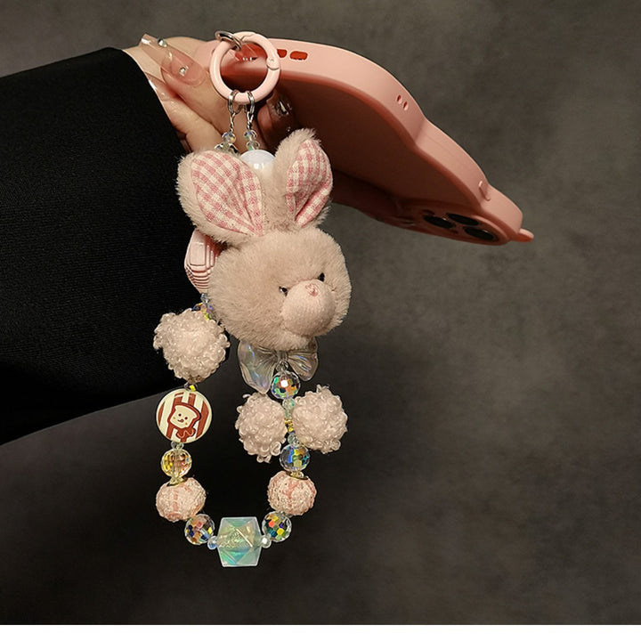 Cute Bunny-Themed Plush Charm Keychain Kalsten