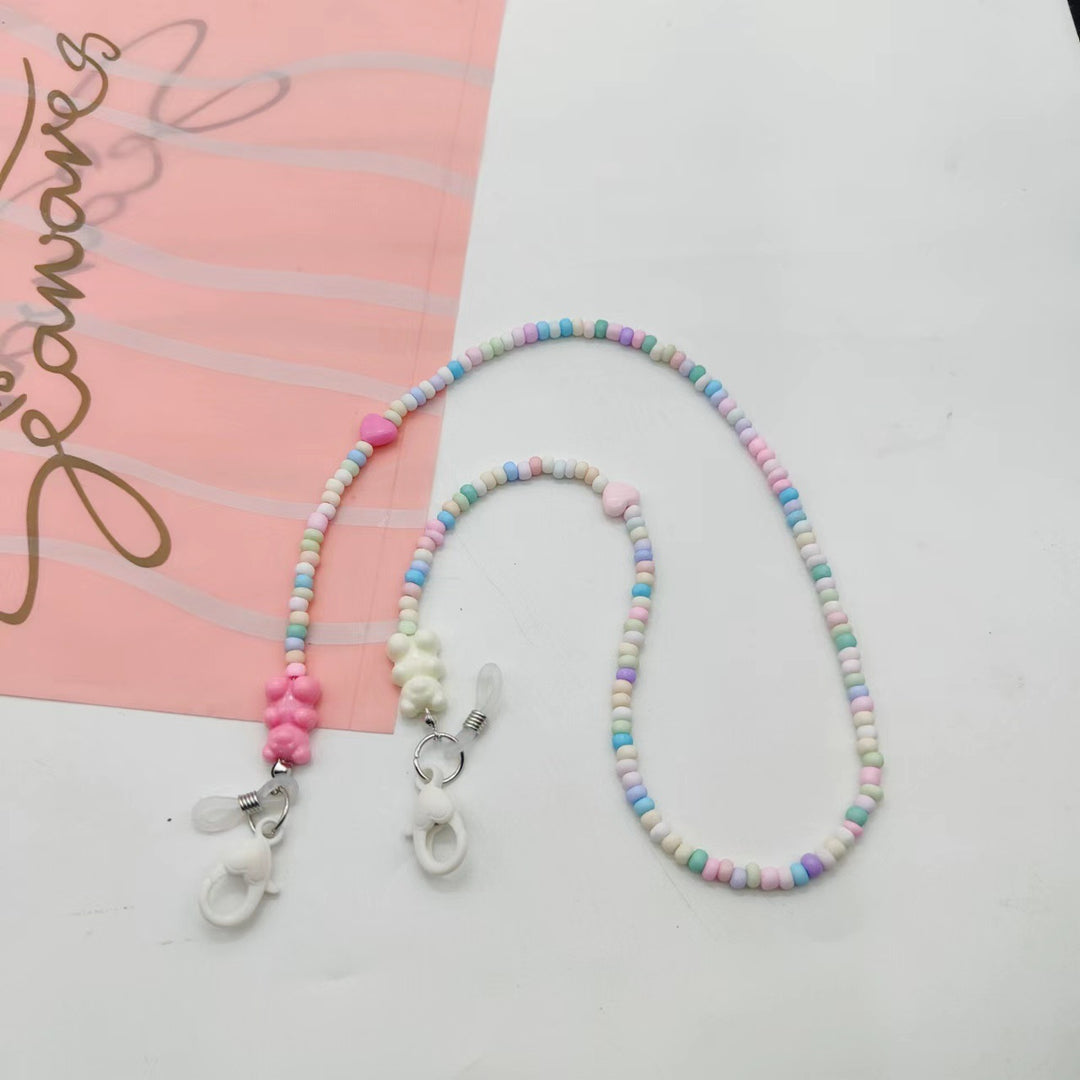 Playful glasses holder chain with colorful beads Kalsten