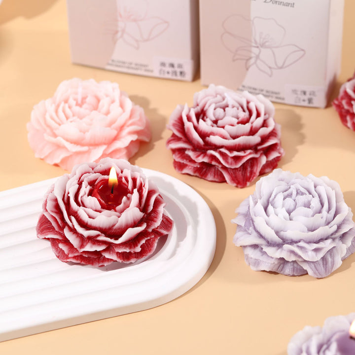 Hand-Carved Rose Blossom Decorative Soap Bar Gift Set