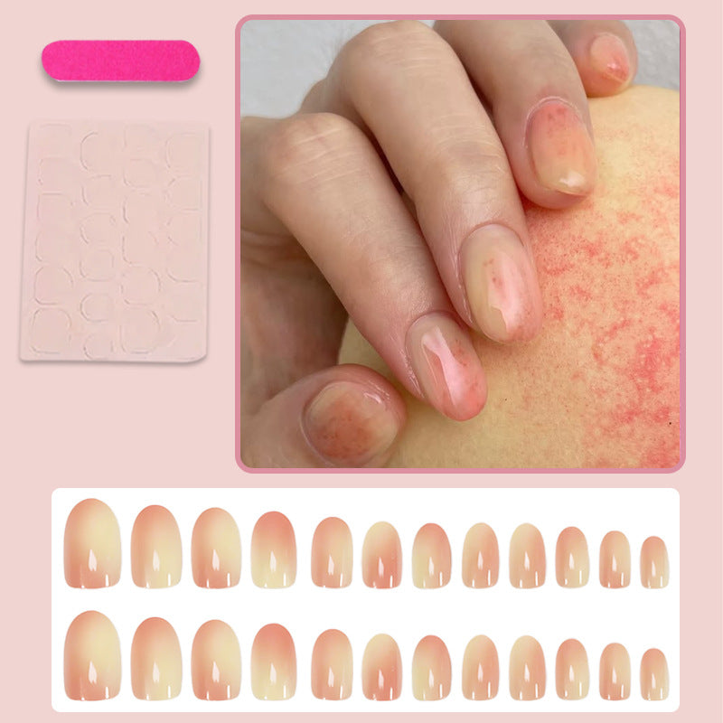 Artificial nail set with elegant, natural ombre design Kalsten
