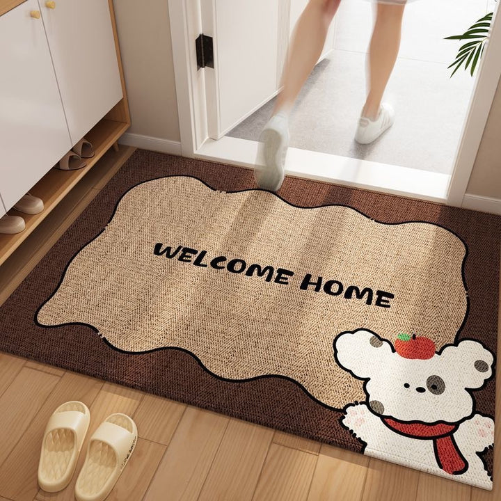 Adorable Cat-Themed Welcome Mat