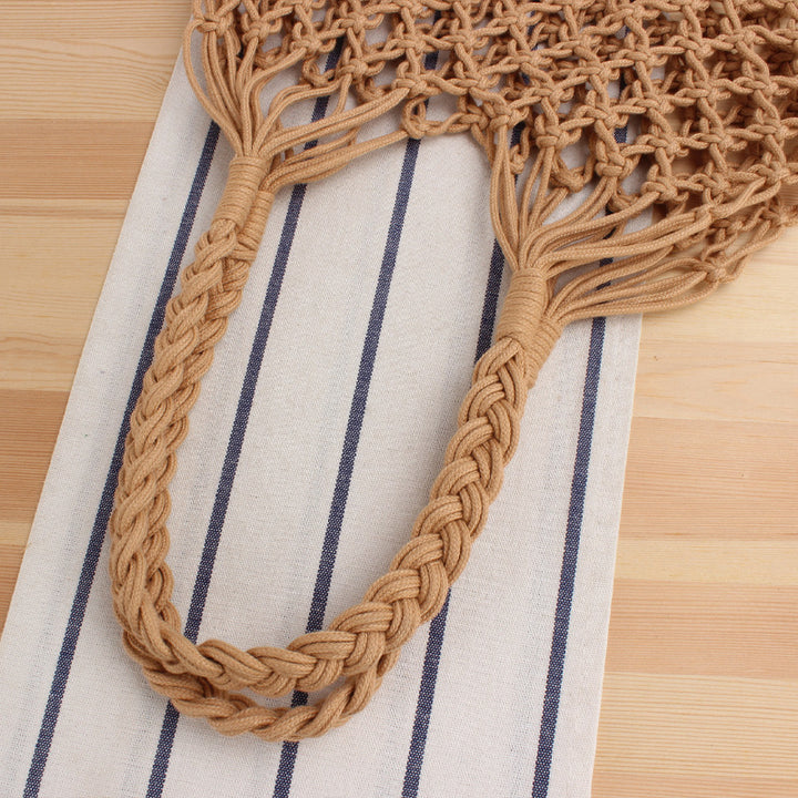 Handmade mesh tote bag with inner pouch Kalsten
