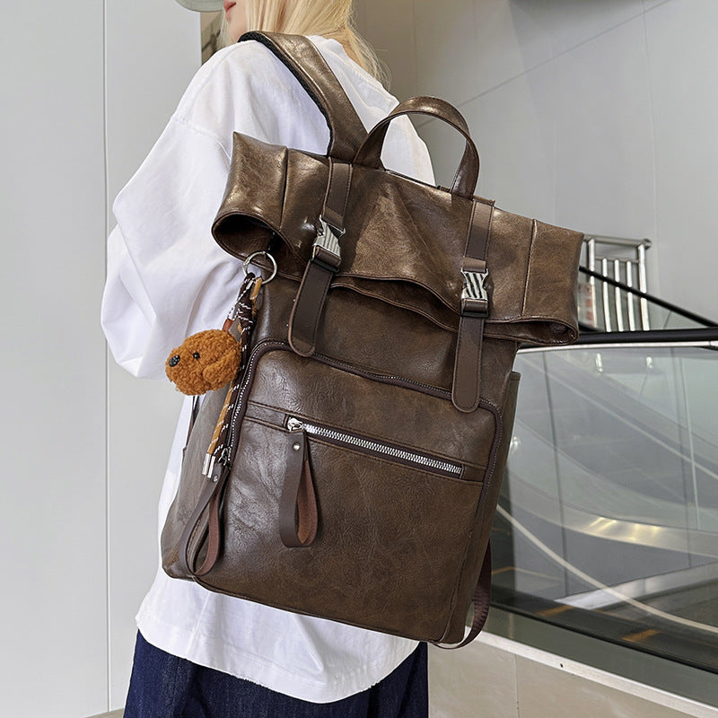 Stylish Leather Backpack Kalsten