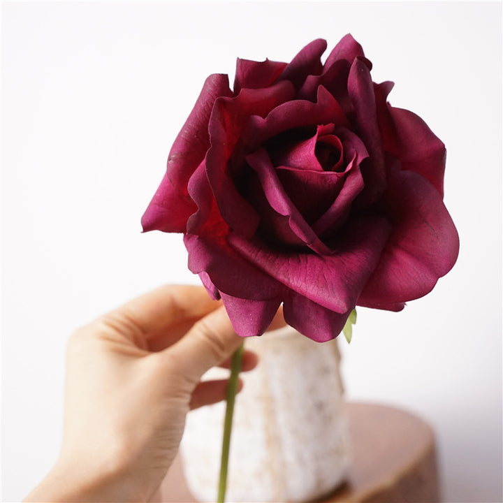 Oversized Realistic Foam Rose Single Stem Decorative Artificial Flower