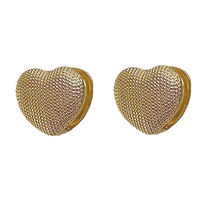 Finely Crafted Heart Stud Earrings Kalsten