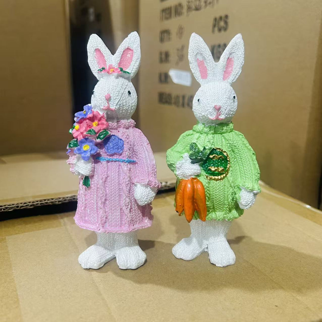 Decorative Bunny Figurine Set Kalsten