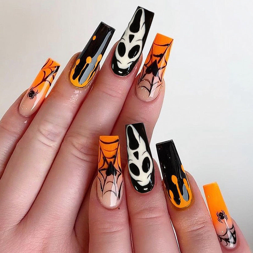 Halloween-Themed Artistic Press-On Nails Kalsten