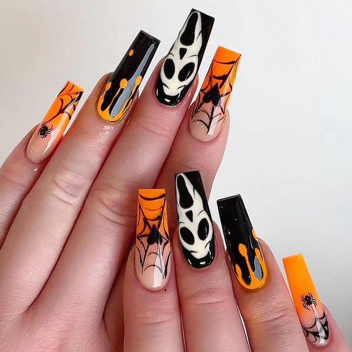 Halloween-Themed Artistic Press-On Nails Kalsten