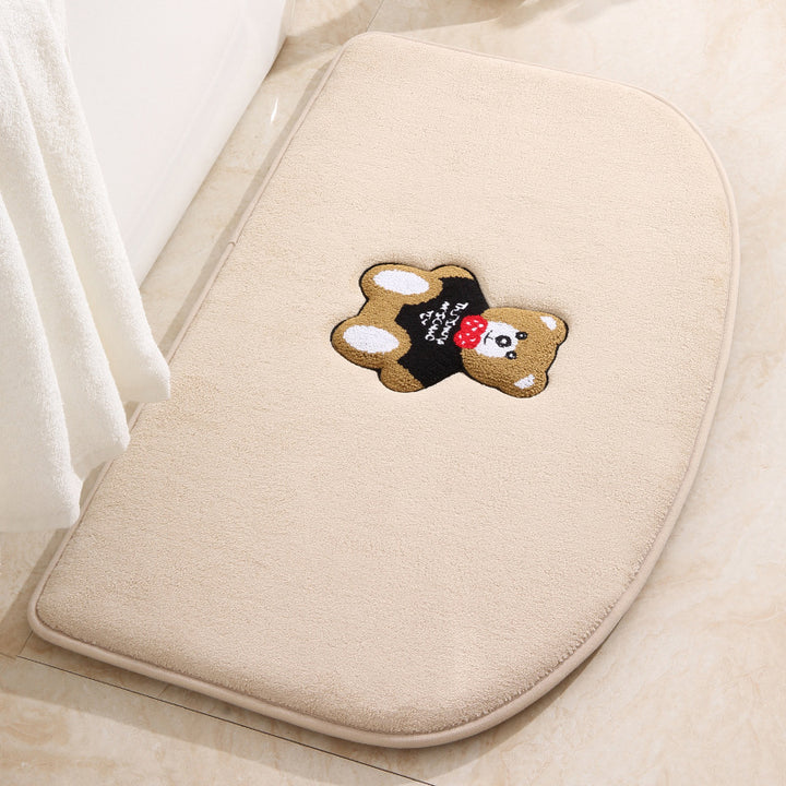 Cute Teddy Bear Plush Bath Mat Kalsten