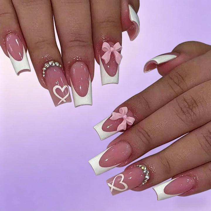 Stylish Long-Lasting Press-On Nail Set