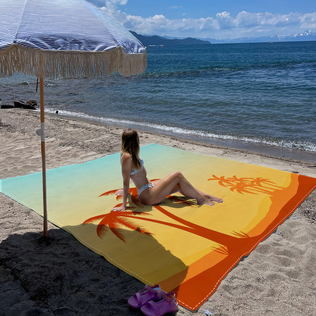 Mandala Design Beach Mat Kalsten
