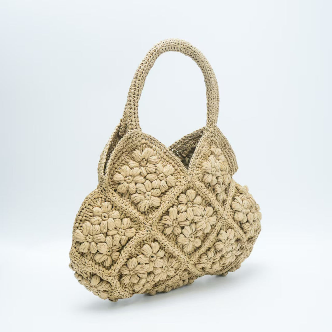 Handmade bag with floral motifs Kalsten
